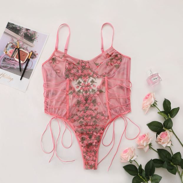 Body transparência floral