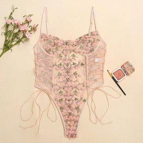 Body transparência floral