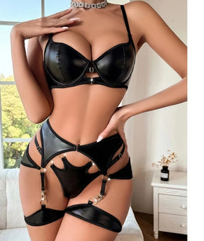 Conjunto Lingerie Latex