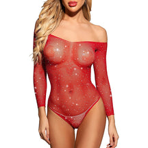 Body transparente com strass